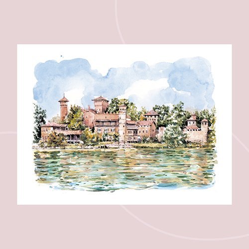 Stampa del Borgo Medievale